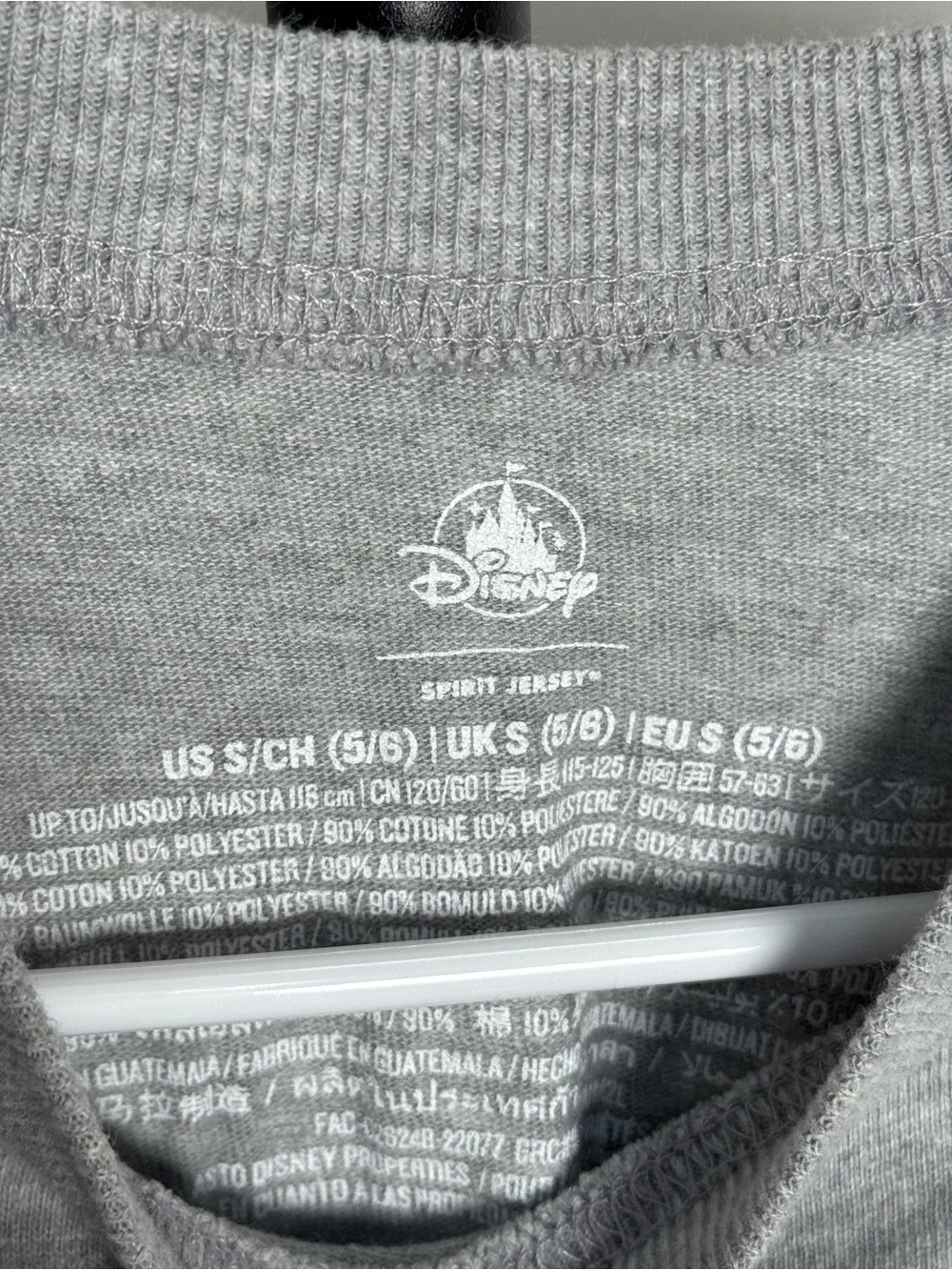 Kids Disneyland Disney Mickey Pluto Spirit Jersey gray small 5/6 - Picture 5 of 5